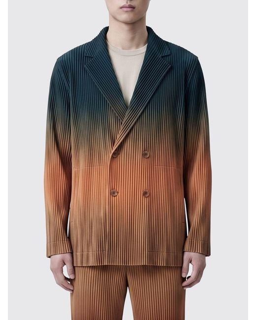 Homme Plissé Issey Miyake Blue Pleated Blazer Homme Plisse Issey Miyake for men