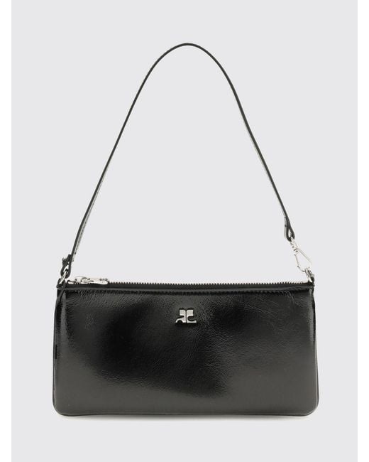 Courreges Black CourrÈ Ges Zipped Naplak Pouch