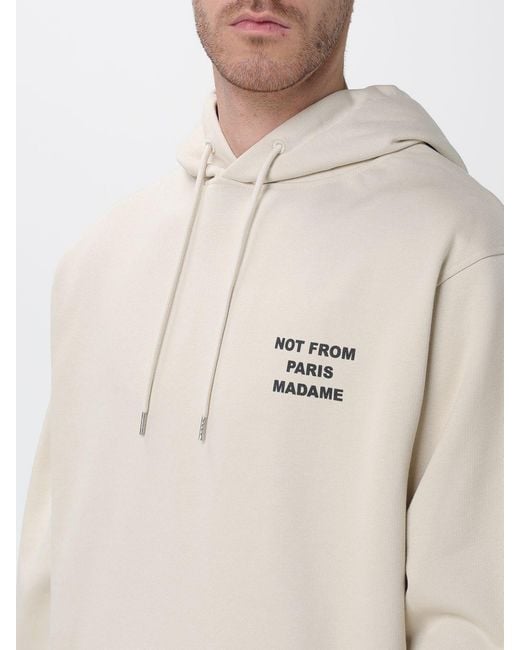 Drole de Monsieur Natural Cotton Hoodie With Logo for men
