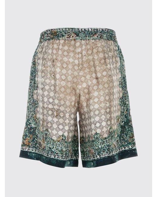 Amiri Multicolor Printed Silk Shorts for men
