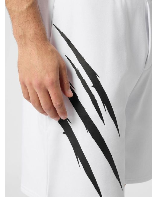 Philipp Plein White Shorts for men