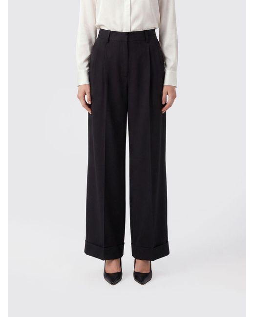 Junya Watanabe Black Wool Blend Palazzo Trousers