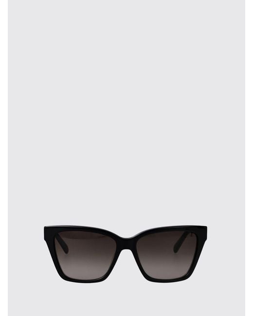 Ferragamo Black Rectangular Cat-Eye Sunglasses