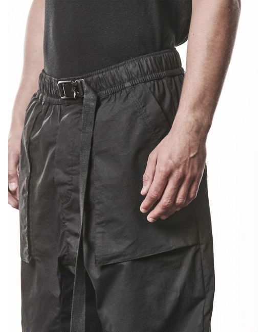 Thom Krom Black Stretch Cotton Trousers for men