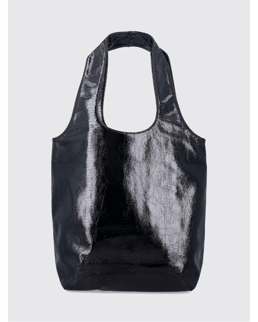 A.P.C. Black Small Ninon Vinyl Shoulder Bag for men