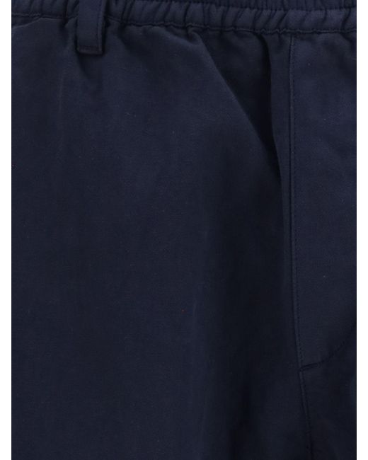 C P Company Blue Cotton Cargo Trousers for men