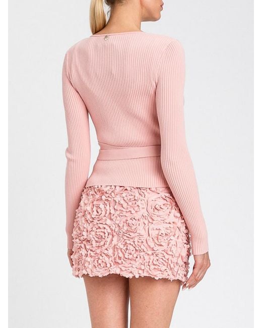 Twinset Pink Cotton Blend Co-Ord Set