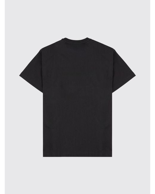 Versace Jeans Couture Black Slim Fit Cotton T-Shirt With Tone-On-Tone Logo for men