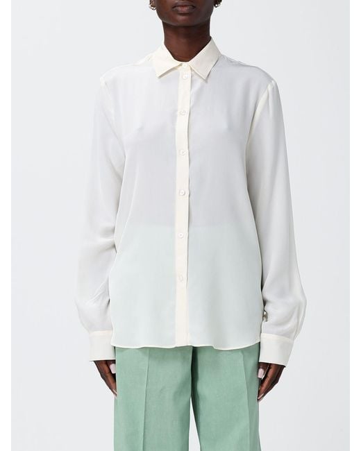 Pinko White Classic Silk Shirt