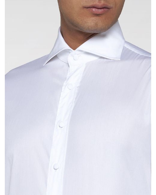 Chemise Tagliatore pour homme en coloris White