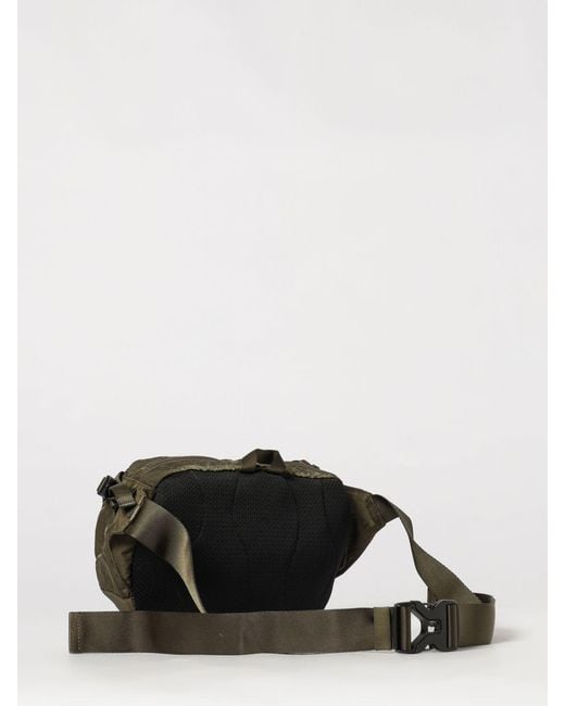 C P Company Green Nylon Utility Belt Bag With Adjustable Strap And Zip Pockets for men