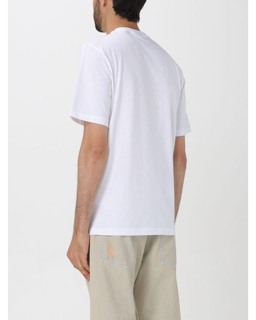 T-shirt in cotone con logo di Daily Paper in White da Uomo