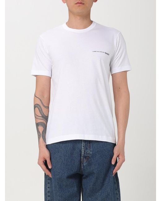 Camiseta Hombre Comme des Garçons de hombre de color White