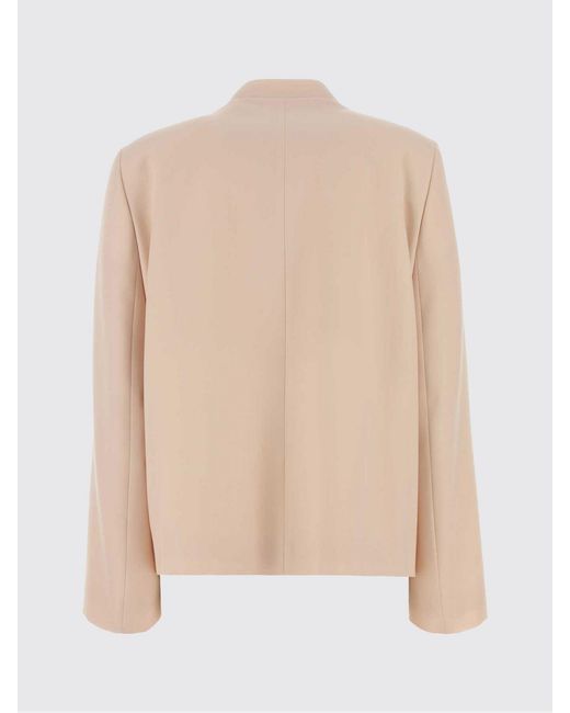 Jil Sander Natural Double Breasted Wool Blazer