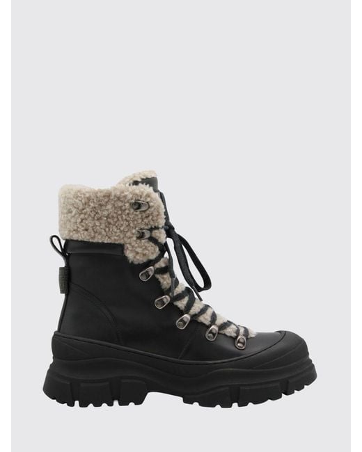 Brunello Cucinelli Women's Black Flat Ankle Boot