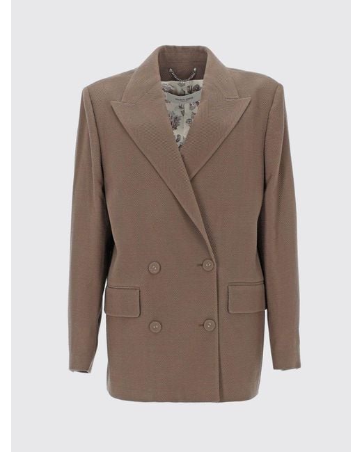 Golden Goose Deluxe Brand Brown Double-Breasted Virgin Wool Blazer