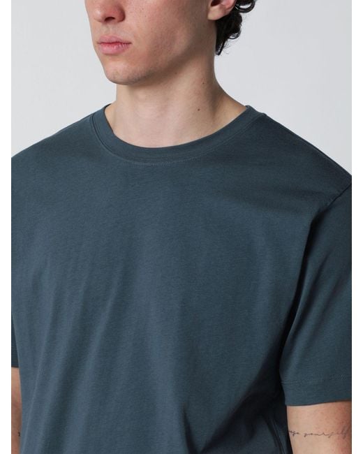 Dries Van Noten Blue Cotton T-Shirt for men