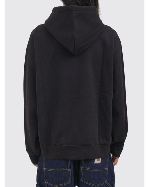Carhartt Blue Cotton Hoodie With Logo for men