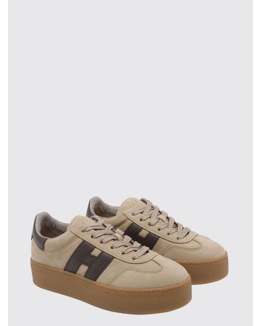 Hogan Brown Cool H698 Platform Sneakers