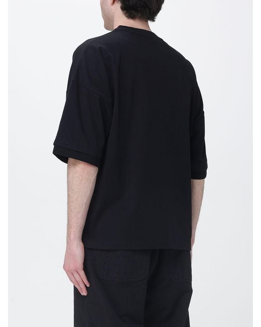 Palm Angels Black Basic Cotton T-Shirt for men