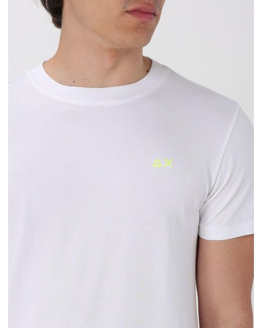 Sun 68 White T-shirt for men