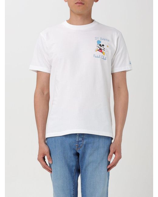 Camiseta Mc2 Saint Barth de hombre de color White