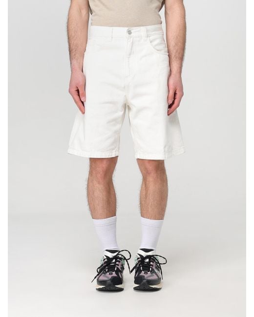 Carhartt White Chase Shorts Denim for men
