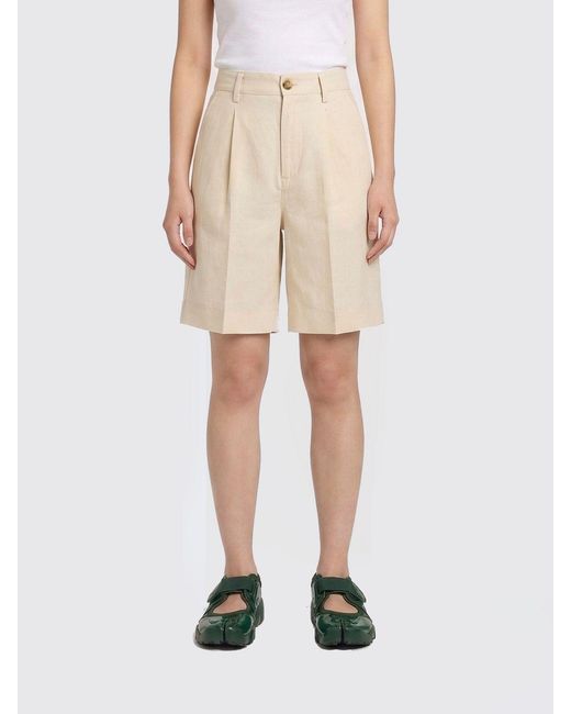 Woolrich Natural Linen Blend Shorts
