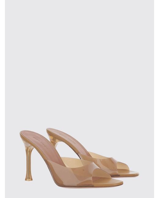 AMINA MUADDI Natural Alexa Pvc Mules