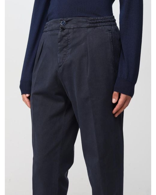 Kiton Blue Trousers for men
