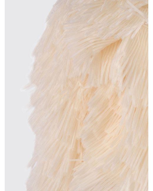 Elisabetta Franchi Natural Tulle And Organza Jacket
