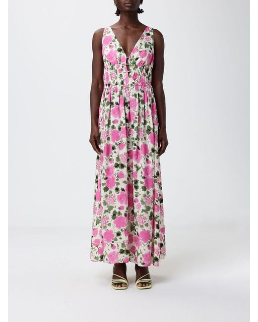 Liu Jo White Jersey Long Dress