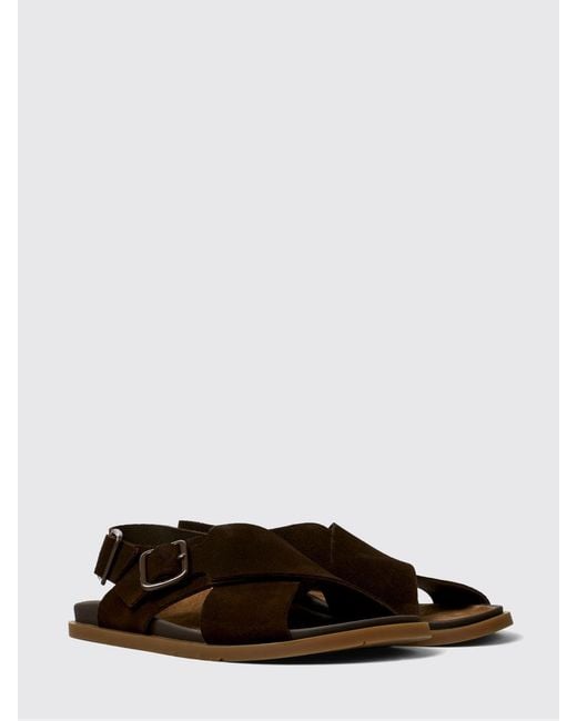 Camper Brown Lluc Suede Sandal for men