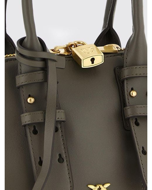 Pinko Gray Schultertasche Damen