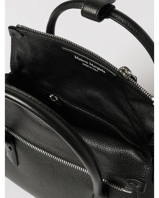 Maison Margiela Black 5Ac East West Grained Leather Bag