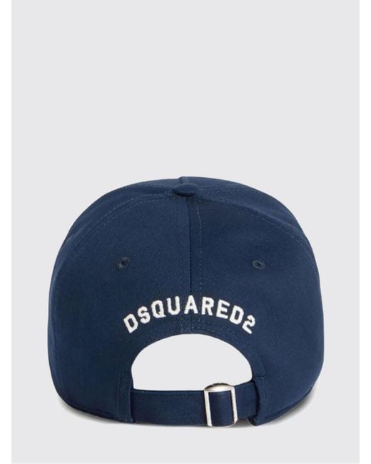 DSquared² Blue Bad2 Boys Club Cotton Baseball Cap for men