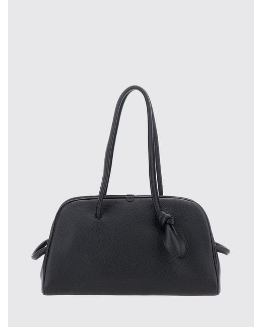 Jacquemus Black Le Turismo Grained Leather Shoulder Bag With Embossed Logo for men