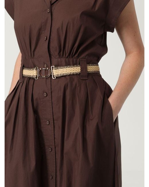 Abito Chemisier di Twinset in Brown