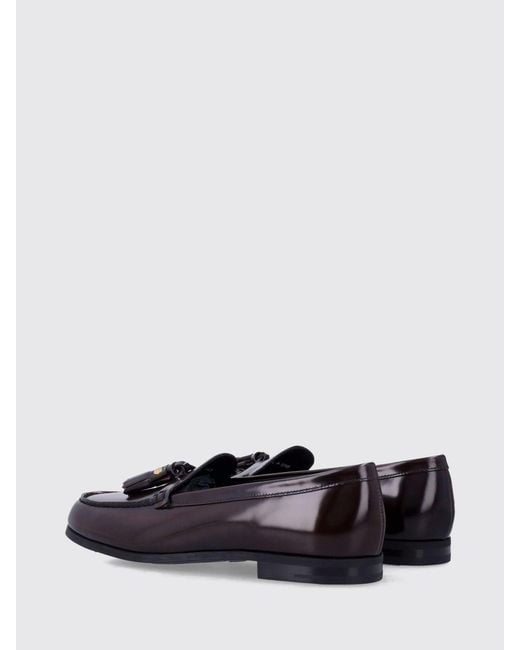 Church's White Brushed Leather Loafers With Tassels And Raised Apron