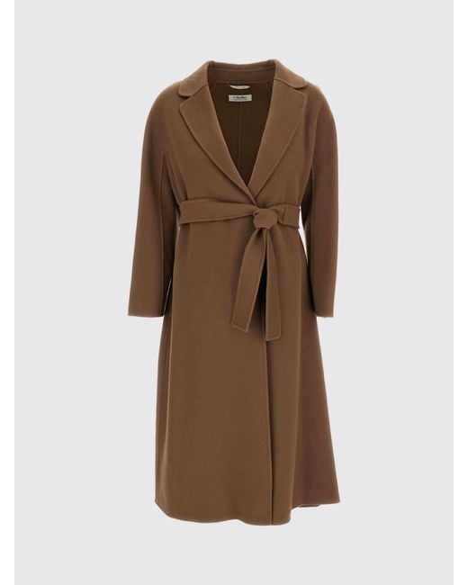 Max Mara Brown Long Robe Coat