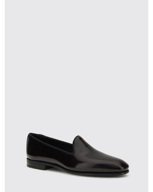 Church's White Polished Calfskin Loafers