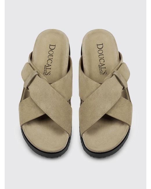 Doucal's Multicolor Suede Sandal for men