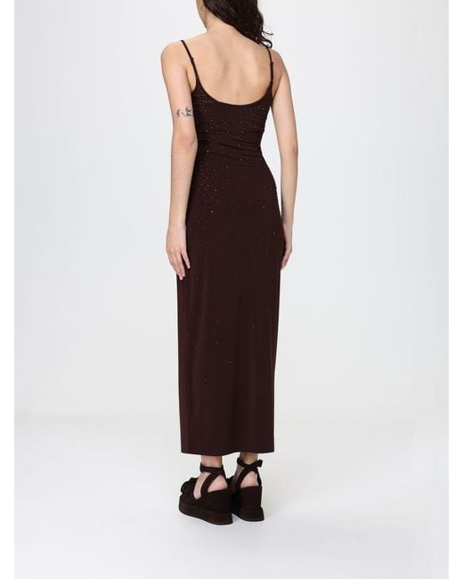 Mc2 Saint Barth Red Midi Dress