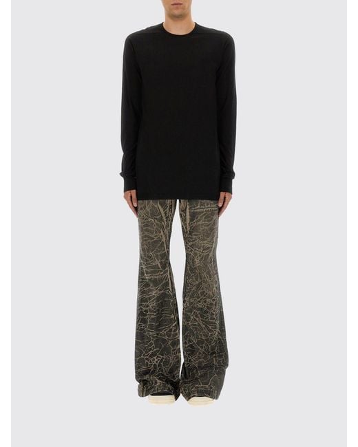 T-Shirt di Rick Owens in Black da Uomo