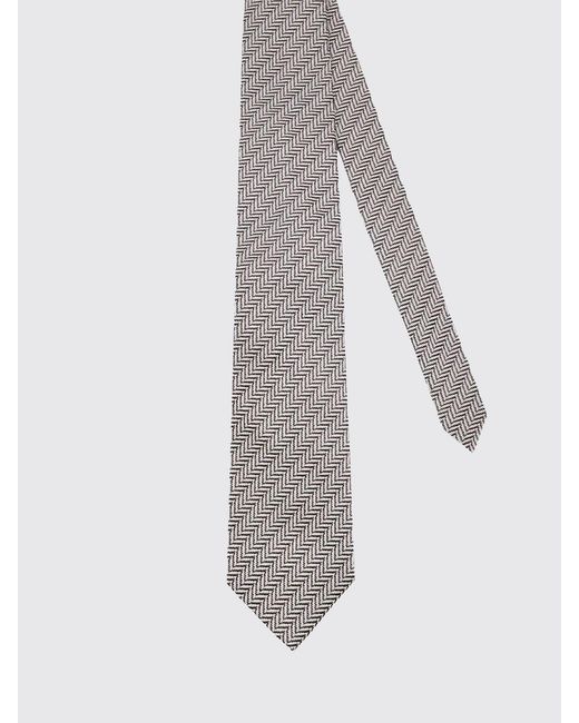 Tom Ford Gray Jacquard Silk Tie for men