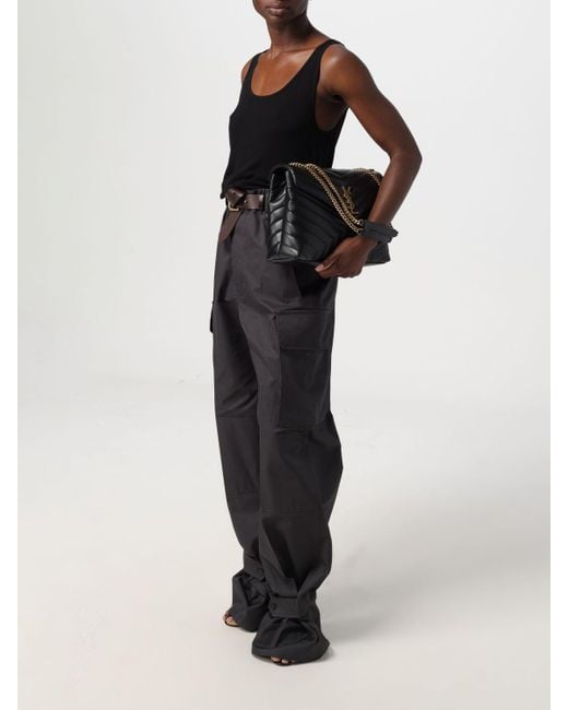 Pantalon Saint Laurent en coloris Black