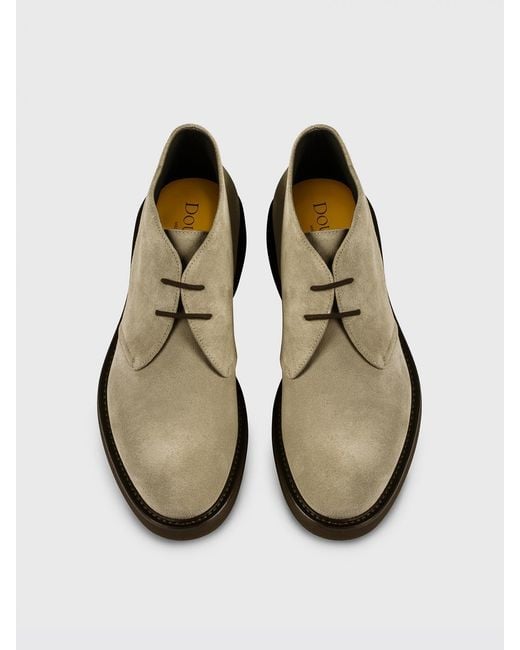 Doucal's Natural Suede Desert Boots for men