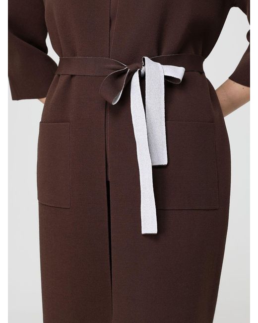 Kangra Brown Viscose Blend Cardigan