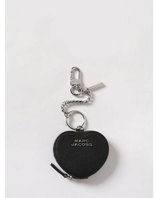 Marc Jacobs White Leather Keyring
