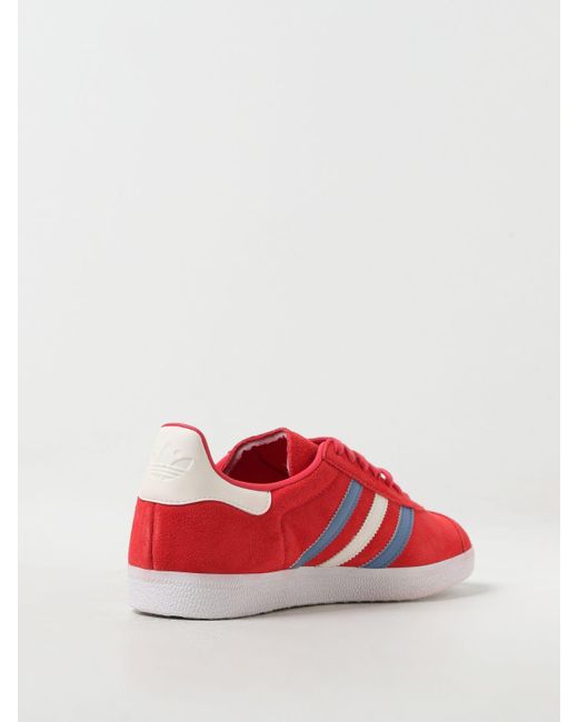 Sneakers Gazzelle in pelle scamosciata di Adidas Originals in Red da Uomo